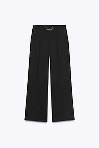 CHAIN WIDE LEG PANTS