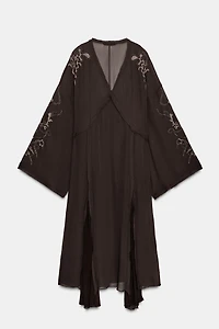 EMBROIDERED BEADED DRESS ZW COLLECTION LIMITED EDITION