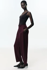 PLEATED PAPERBAG PANTS