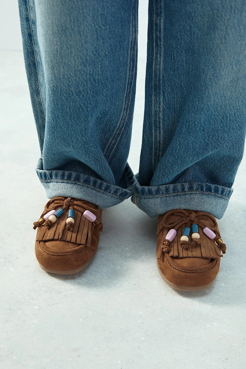 BEADED LOAFERS