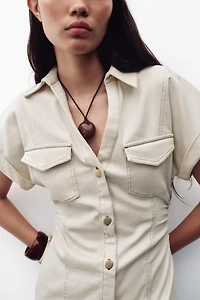 ROBE MIDI PLIS TAILLE