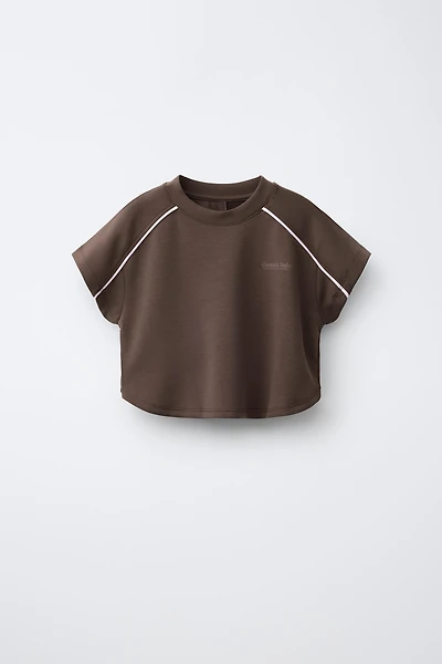 MODAL CONTRAST TRIM T-SHIRT