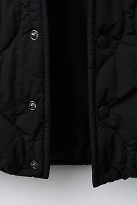WATER REPELLENT HOODED PADDED BOMBER JACKET