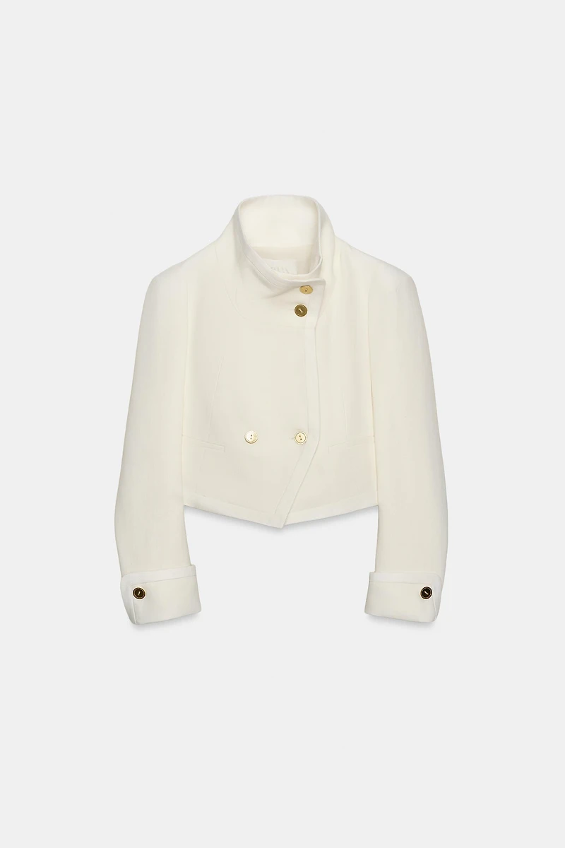 ZW COLLECTION LIMITED EDITION CONTRASTING CROPPED JACKET
