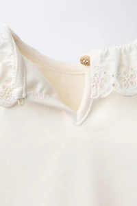 HAUT CHAUD À COL BRODÉ