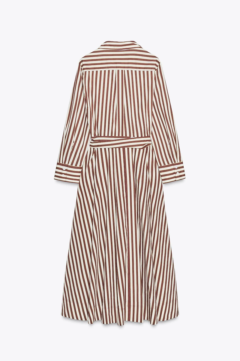 ZW COLLECTION STRIPED SHIRT DRESS