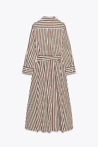 ZW COLLECTION STRIPED SHIRT DRESS