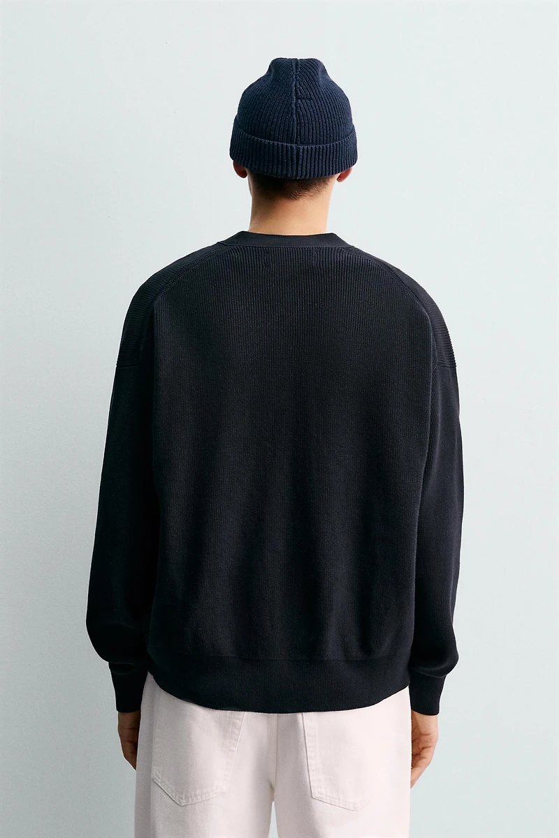 REGULAR FIT COTTON CARDIGAN