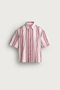 STRIPED BOXY FIT SHIRT