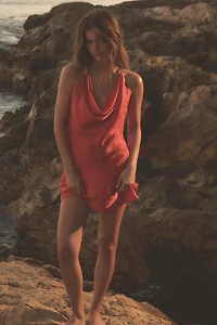 SATIN POLKA DOT DRESS