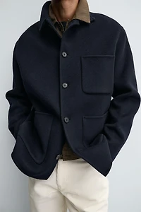 SURCHEMISE LAINE POCHES