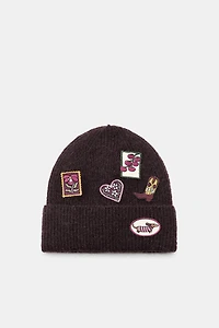PATCHED KNIT BEANIE