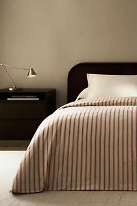 STRIPED PERCALE DUVET COVER (300 THREAD COUNT)