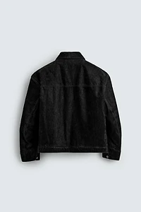 RELAXED FIT VELOUR JACKET
