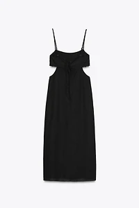CUT OUT EMBROIDERED DRESS
