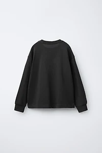 HEAVY WEIGHT EMBROIDERED TEXT T-SHIRT