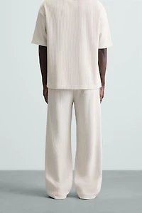 VERTICAL TEXTURED JOGGER PANTS