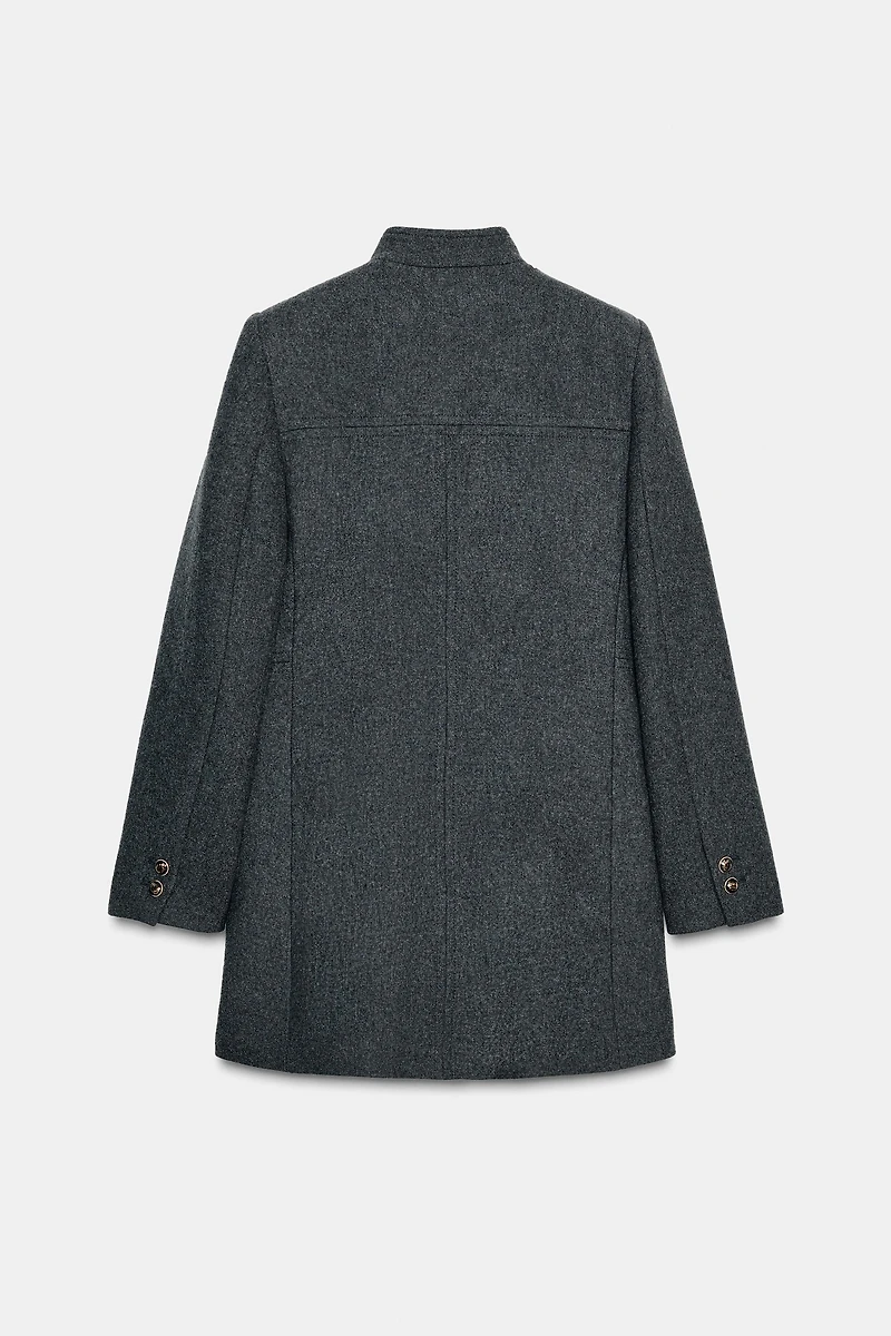 DOUBLE BREASTED WOOL COAT
