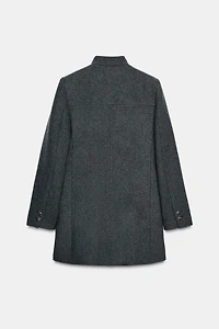 DOUBLE BREASTED WOOL COAT