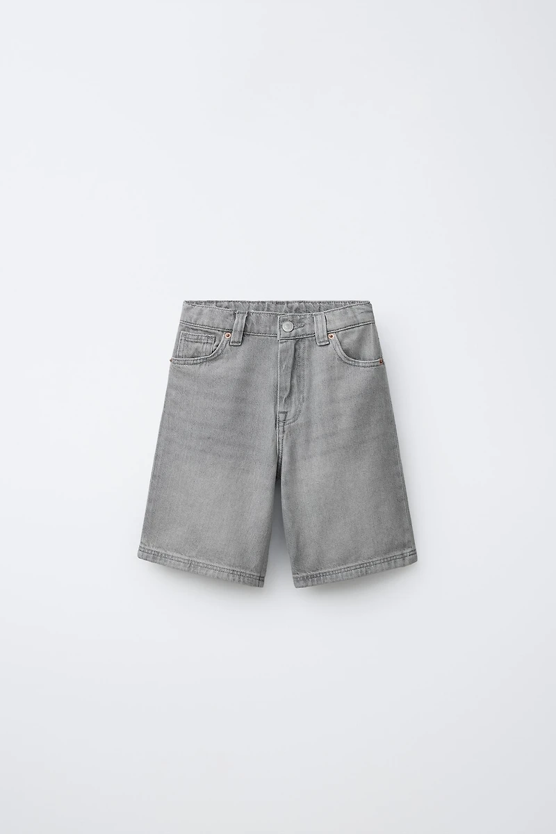 BERMUDA EN JEAN RELAXED BAGGY