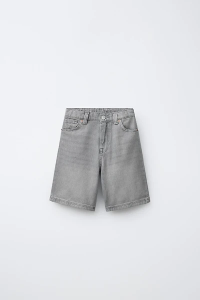 BERMUDA EN JEAN RELAXED BAGGY