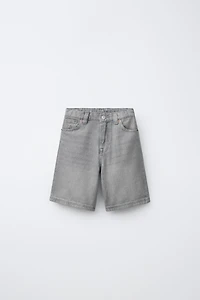 BERMUDA EN JEAN RELAXED BAGGY
