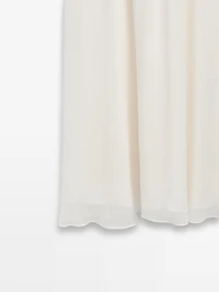 Knit dress with matching detail