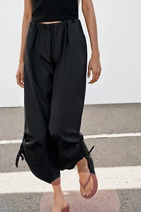 ADJUSTABLE HEM CULOTTE PANTS