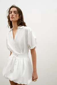 POPLIN MINI DRESS