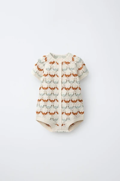 CROCHET KNIT JUMPSUIT