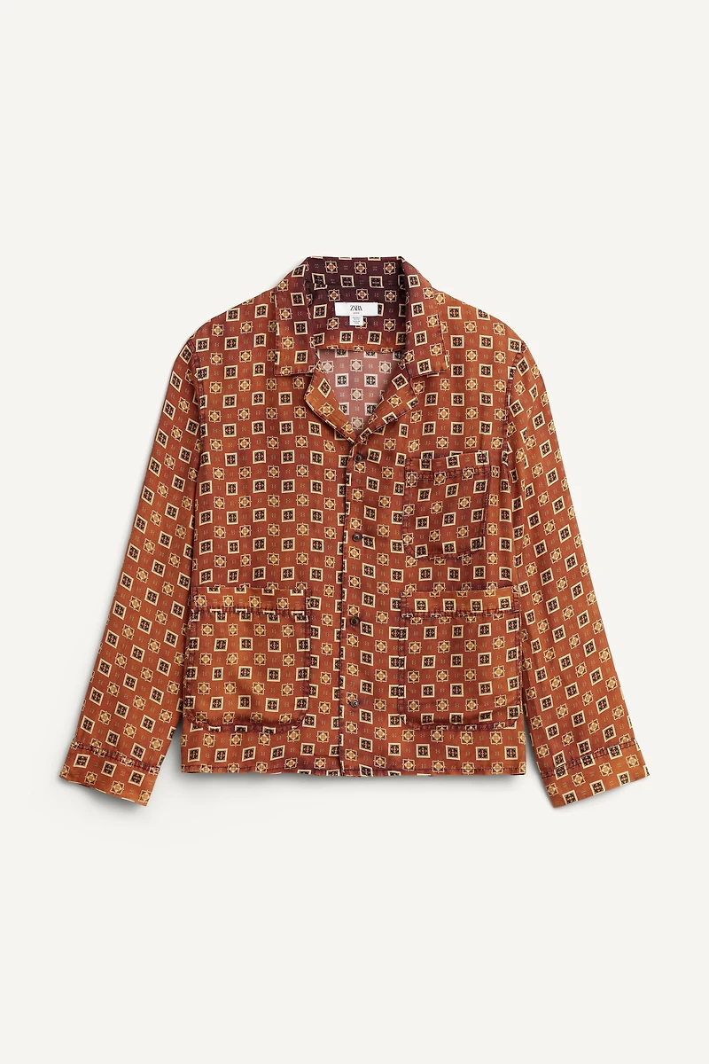 LIMITED EDITION 100% SILK PRINTED SHIRT