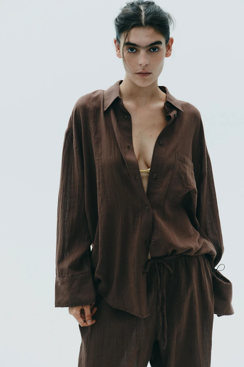 OVERSIZED GAUZE SHIRT