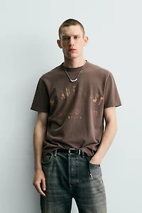 T-SHIRT EN MAILLE IMPRIMÉ LAV