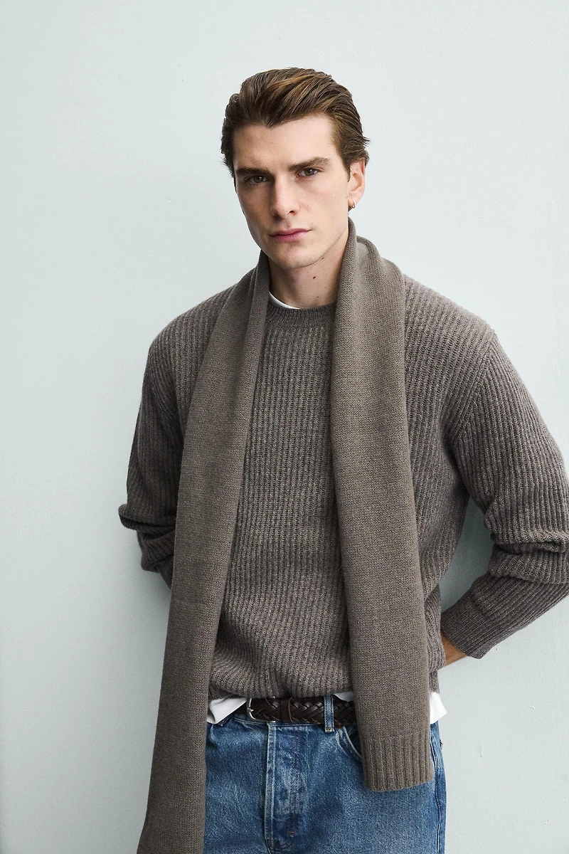 TEXTURED WOOL JUMPER