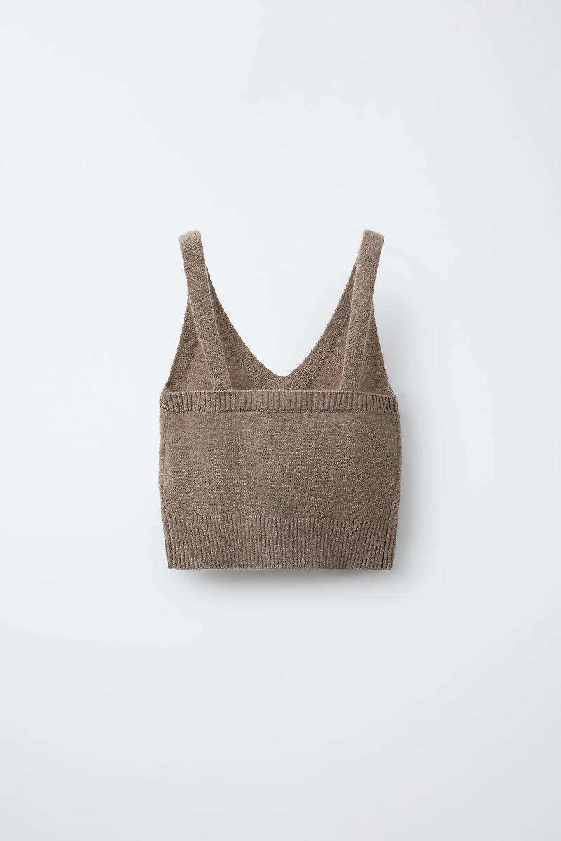 WOOL STRAP TOP