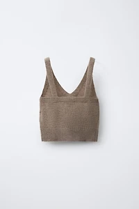 WOOL STRAP TOP