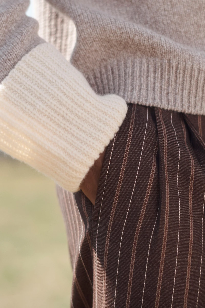 WOOL BUTTON-NECK SWEATER LIMITED EDITION