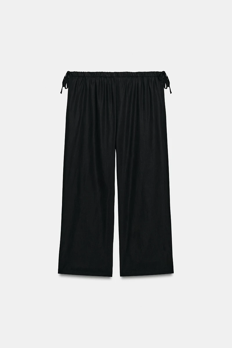 PANTALON 7/8 FLUIDE À NŒUDS