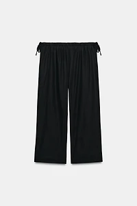 PANTALON 7/8 FLUIDE À NŒUDS