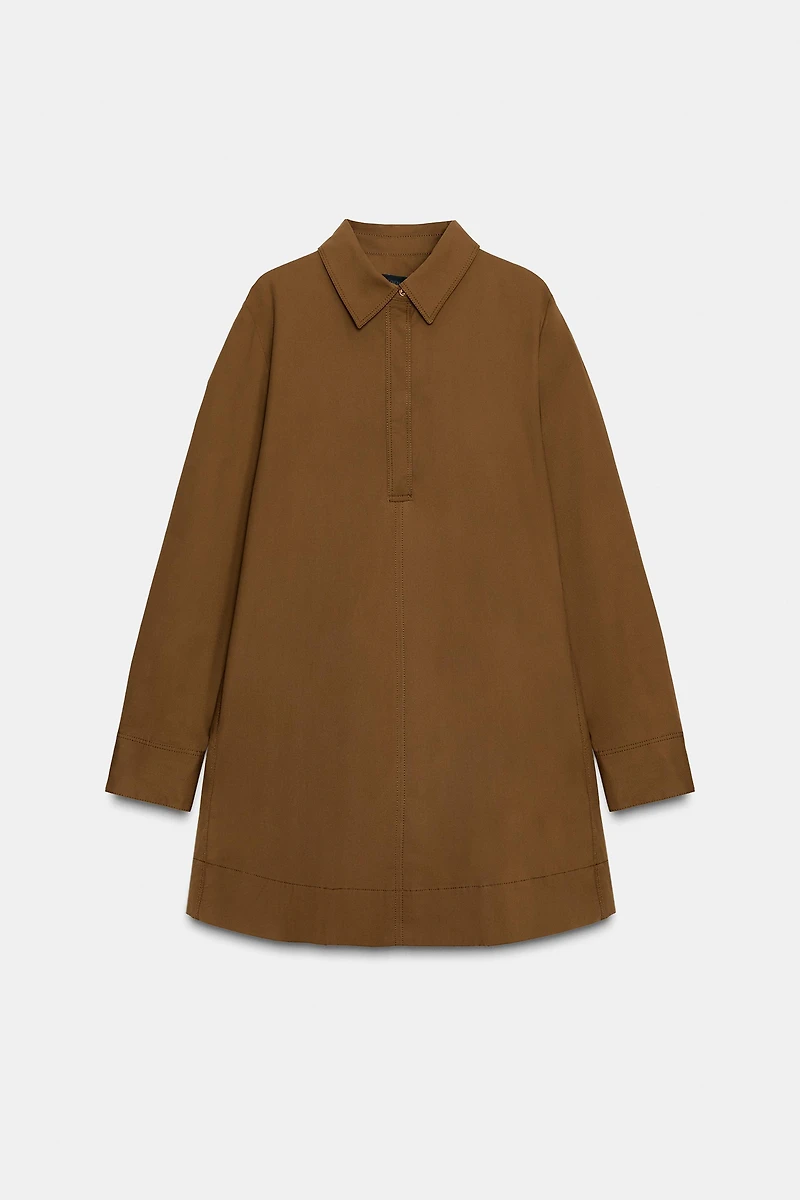 POPLIN SHIRT DRESS ZW COLLECTION