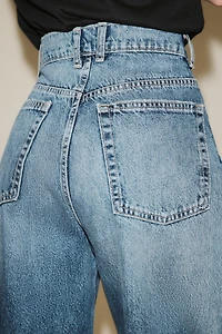 HIGH-WAIST TRF BARREL JEANS