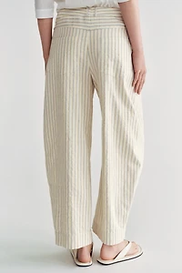 PANTALON BARREL À RAYURES ZW COLLECTION