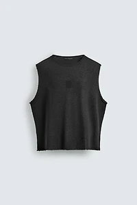 TEXTURED KNIT TANK TOP
