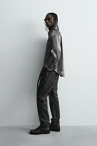 PANTALON SLIM EN CUIR