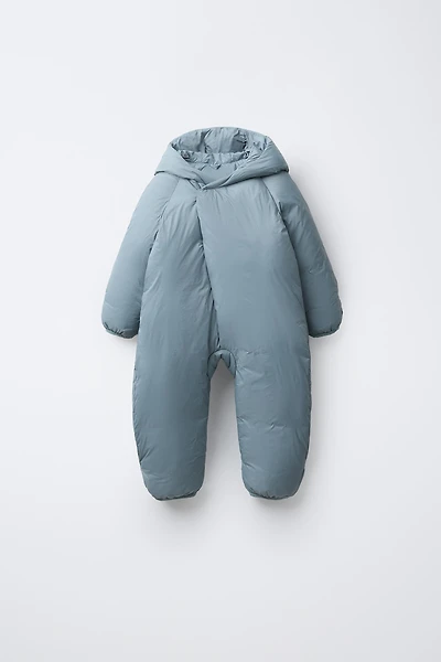 CONVERTIBLE NYLON FOOTIE ROMPER