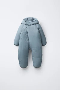 CONVERTIBLE NYLON FOOTIE ROMPER