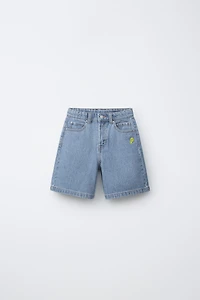 SHORT EN JEAN À RAYURES PENN ©