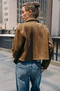 FAUX SUEDE JACKET