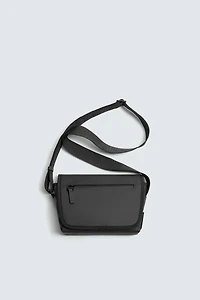 RUBBERIZED CROSSBODY BAG