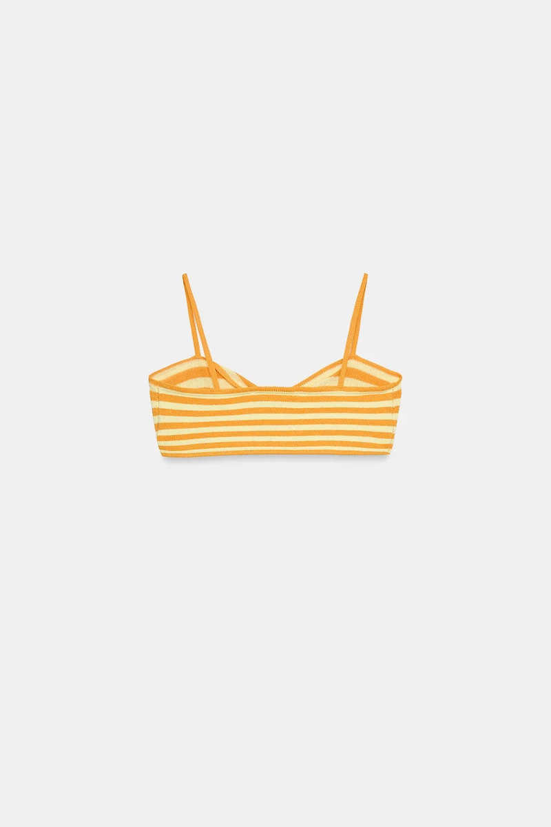 STRIPED KNIT TOP
